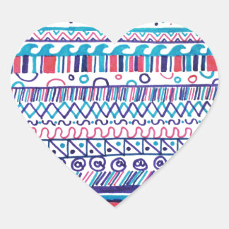 Abstract Heart Sticker