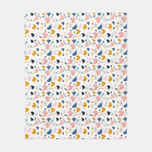 Abstract Hearts: Cozy Valentines  Fleece Blanket
