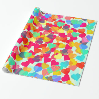 Abstract hearts for Valentine's Day Wrapping Paper