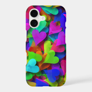 Abstract Hearts Rainbow