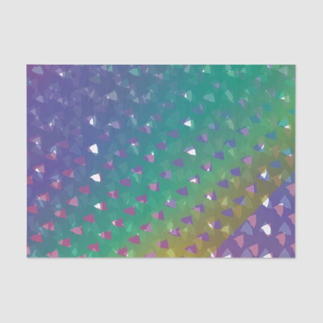 Abstract Hearty  Tissue Paper (Front)