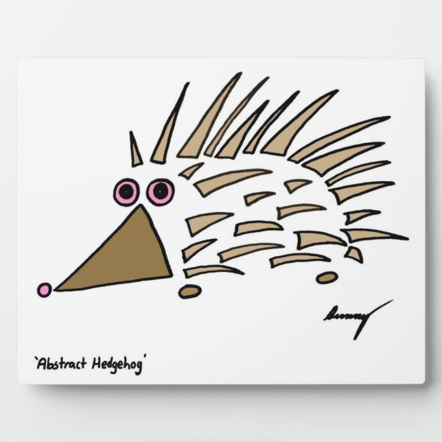 Abstract Hedgehog Plaque (Front)