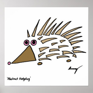 Abstract Hedgehog Poster