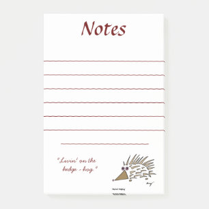 Abstract Hedgehog Sticky Notes