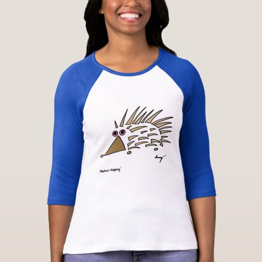 Abstract Hedgehog Womens Raglan T-Shirt