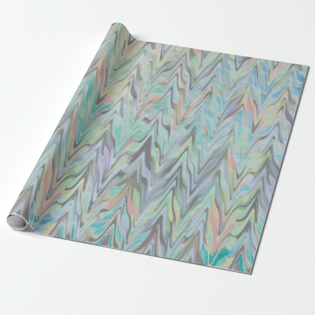 Abstract Herringbone - variated Wrapping Paper (Unrolled)