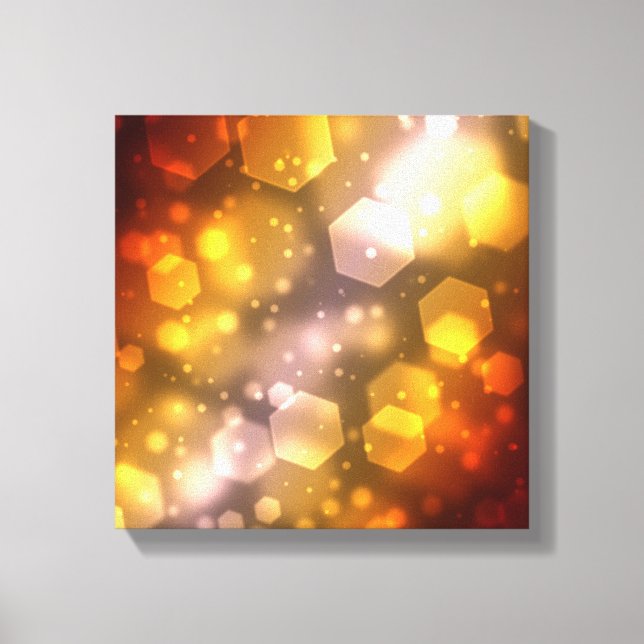 Abstract Hexagon Canvas Print (Front)