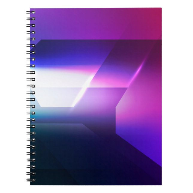 Abstract Hexagonal shape backgroundabstract, art,  Notebook (Front)