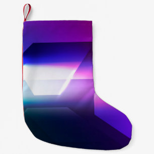 Abstract Hexagonal shape backgroundabstract, art, Small Christmas Stocking