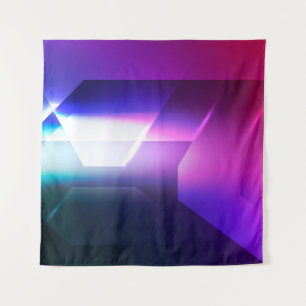 Abstract Hexagonal shape backgroundabstract, art,  Tapestry