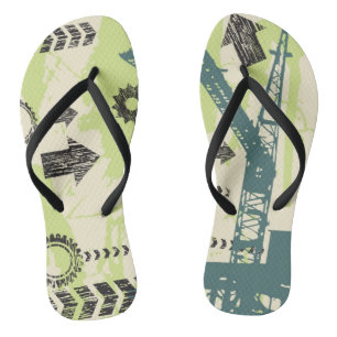 Abstract hi-tech background flip flops
