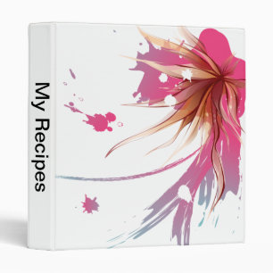Abstract Hibiscus Flower Binder