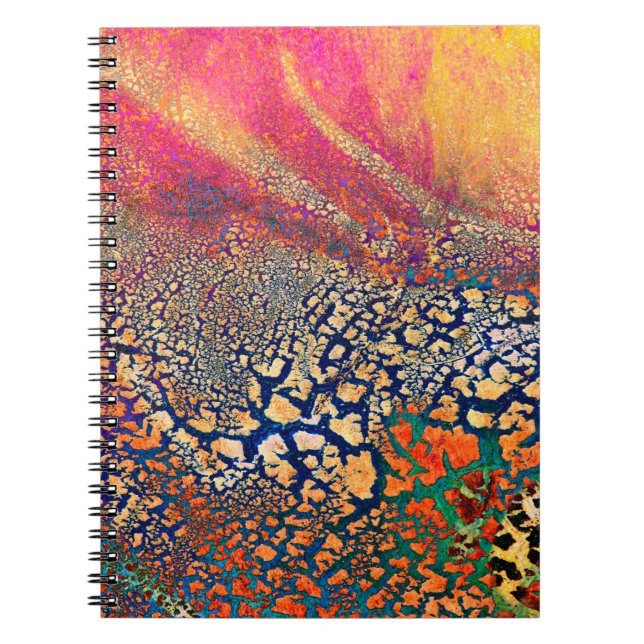Abstract highly detailed textured grunge backgroun notebook (Front)