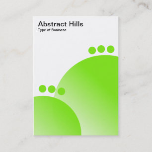 Abstract Hills - Lime Green Business Card