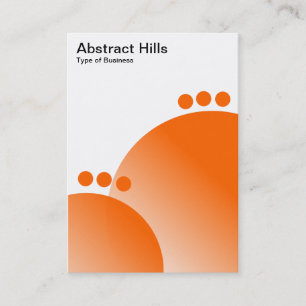 Abstract Hills - Orange Business Card