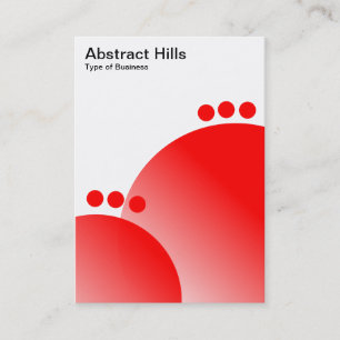 Abstract Hills - Red Business Card
