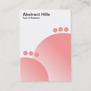 Abstract Hills - Soft Pink Business Card