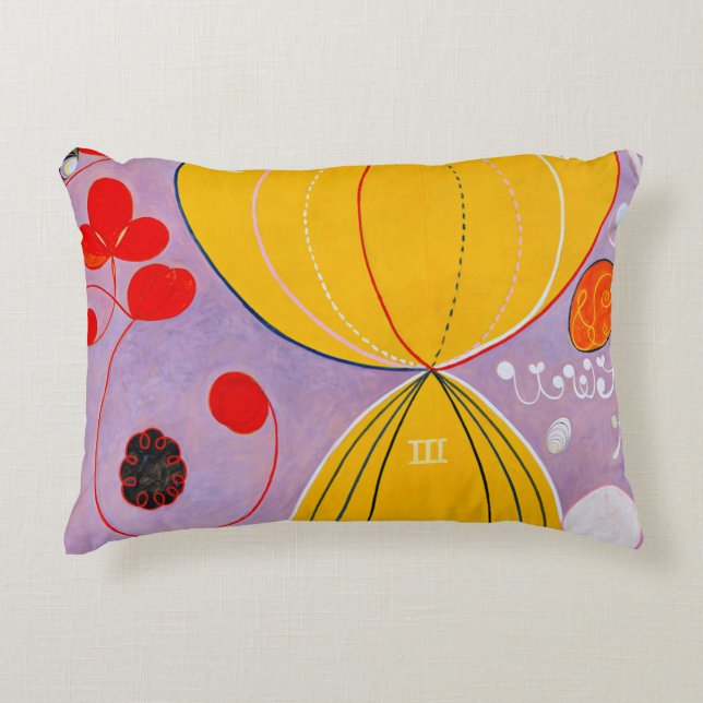 Abstract Hilma af Klint – The Ten Largest No. 7 Accent Pillow (Front)