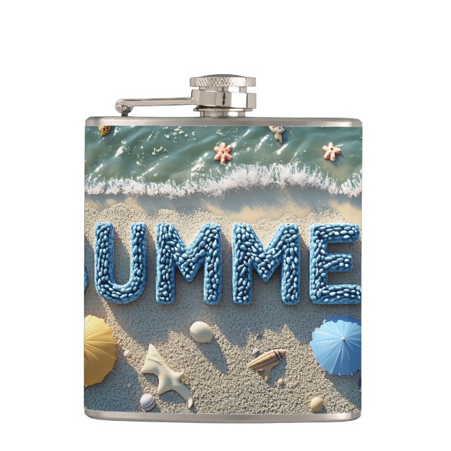 Abstract Hip Flask (Front)