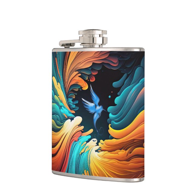 Abstract Hip Flask (Left)