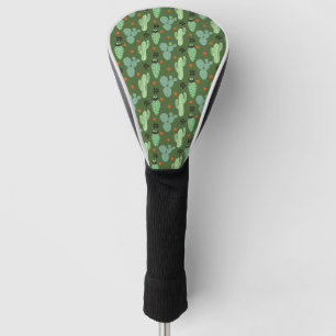 Abstract Hipster Cactus Desert Pattern Golf Head Cover