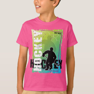 Abstract Hockey (boy) Player T-Shirt