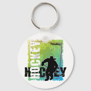 Abstract Hockey (female) Keychain
