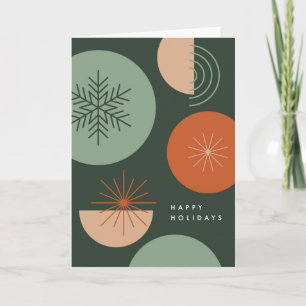 Abstract Holiday Circles Card