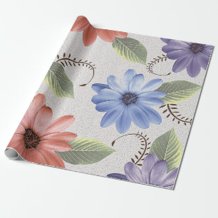 abstract home decorative flower oil paint wall til wrapping paper