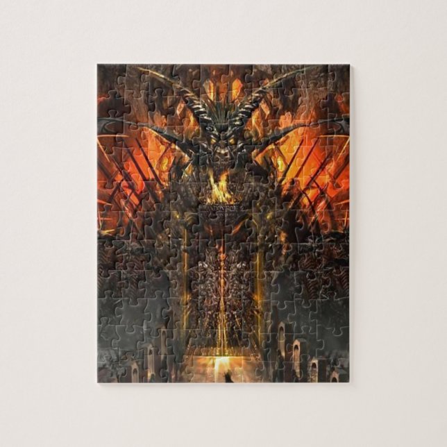 Abstract Horror Approach The Gates Of Hell Jigsaw Puzzle (Vertical)