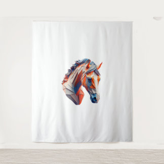 Abstract Horse Art A Colourful Twist on Wildlife I Tapestry
