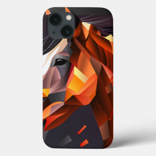 Abstract horse iPhone 13 case