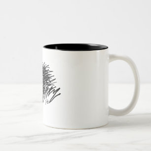 Abstract Horse Head art Two-Tone Coffee Mug