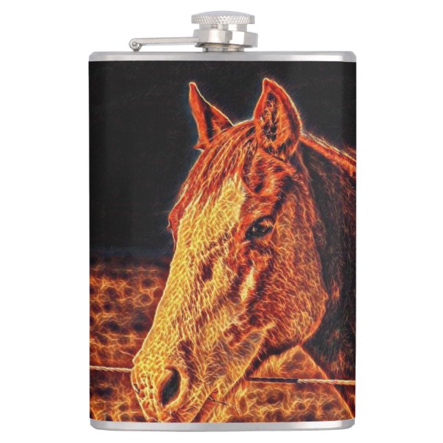 Abstract Horse Head Flask (Front)