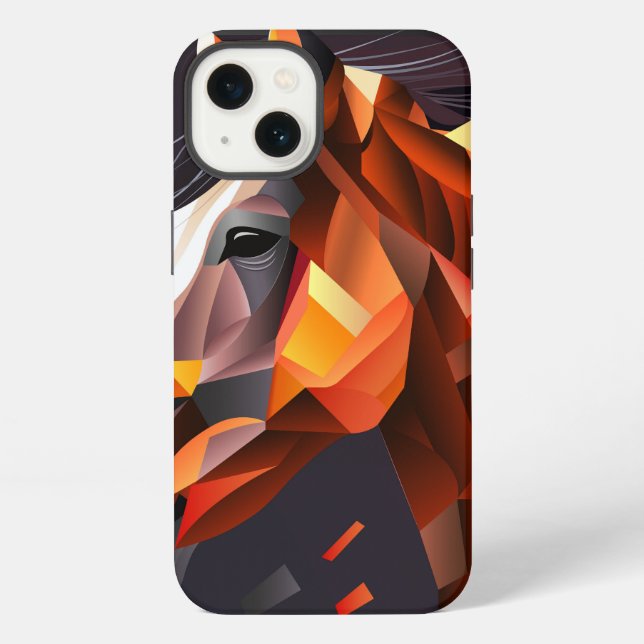 Abstract horse  iPhone case (Back)