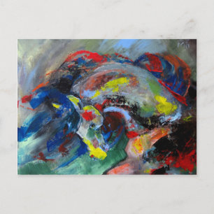 Abstract Horse Postcard