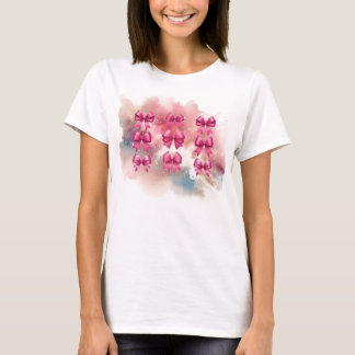 Abstract Hot Pink Coquette Bows T-Shirt