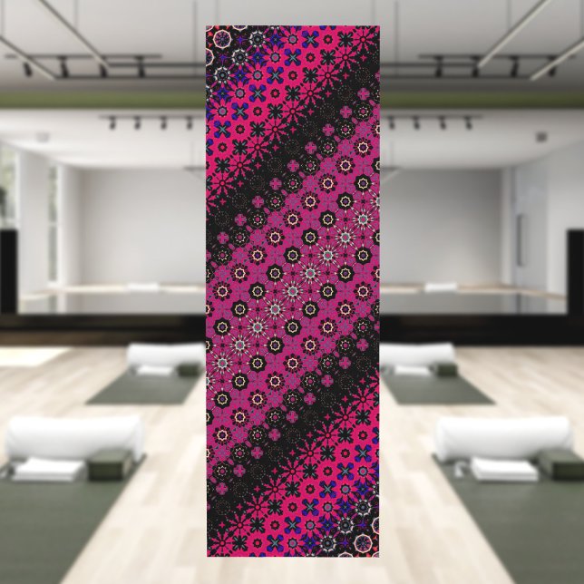 Abstract Hot Pink Pattern Yoga Mat (Creator Uploaded)