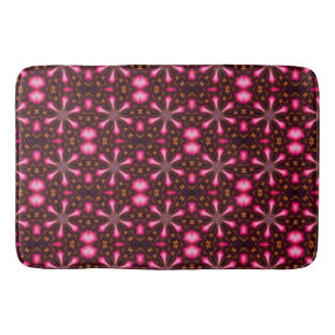 Abstract Hot Pink Stars Bath Mat