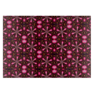 Abstract Hot Pink Stars Cutting Board