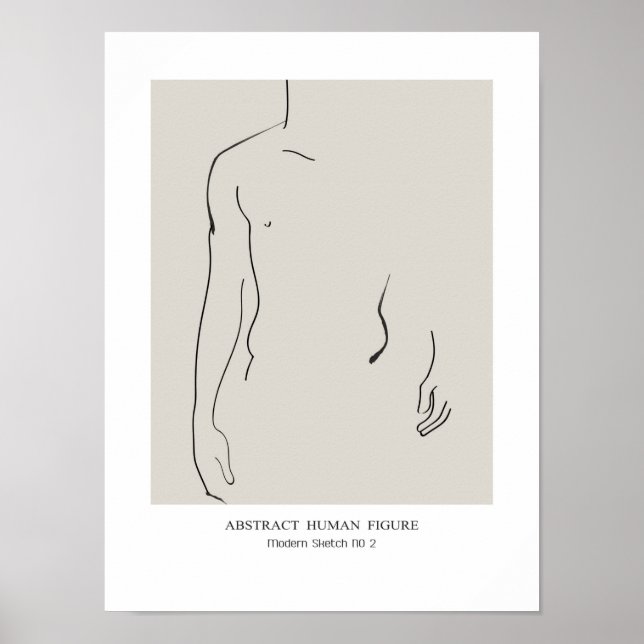 Abstract human Figure Poster (Front)