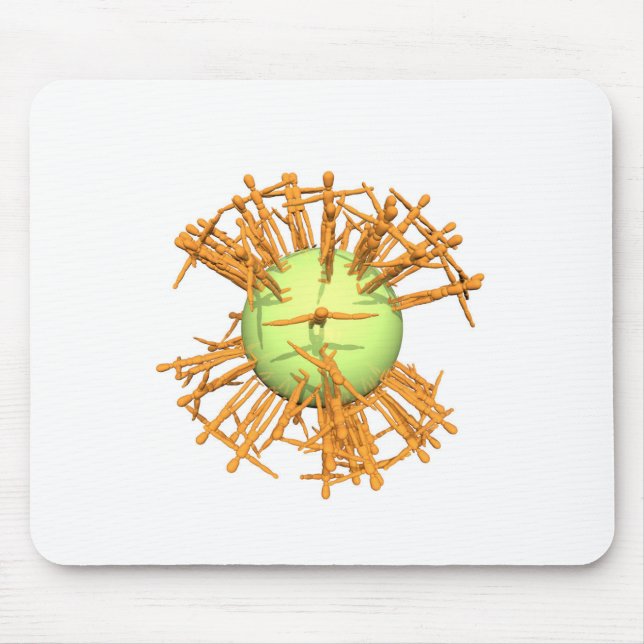 Abstract human mouse pad (Front)