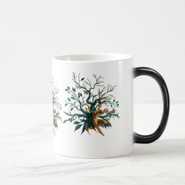 Abstract Human & Nature Fusion | Artistic Morphing Magic Mug (Right)