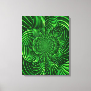 Abstract Hypnotic Palm Wrapped Canvas