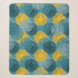 Abstract Ikat and boho style handcraft fabric patt Sherpa Blanket