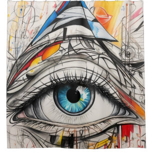 Abstract illustration of an eye poster