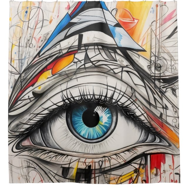 Abstract illustration of an eye poster (Front)