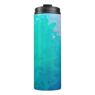 Abstract illustration of green Impressionist Impas Thermal Tumbler
