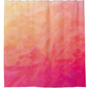 Abstract illustration of pink, yellow Bristle Brus