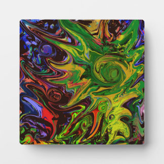 Abstract image entitled "Worlds arise" Plaque